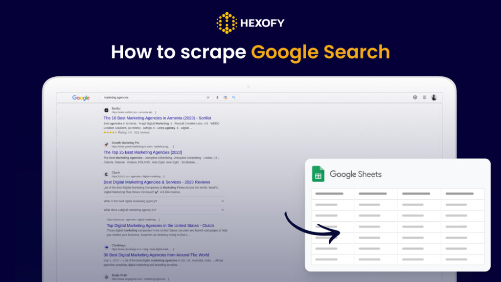 How to scrape Google search