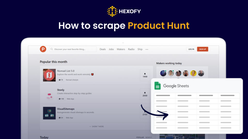 How to scrape Product Hunt