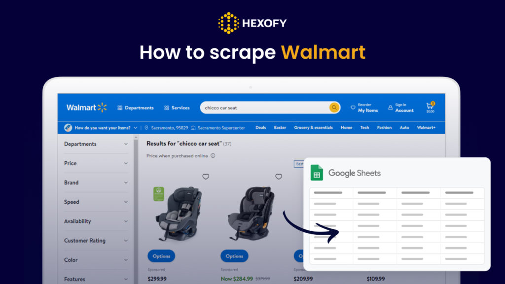 How to scrape Walmart