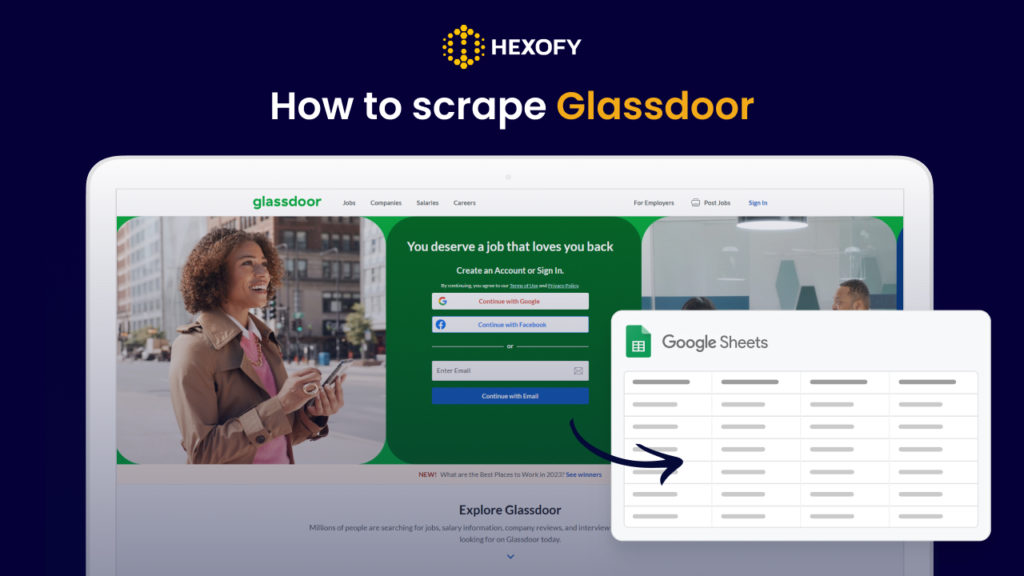How to scrape Glassdoor
