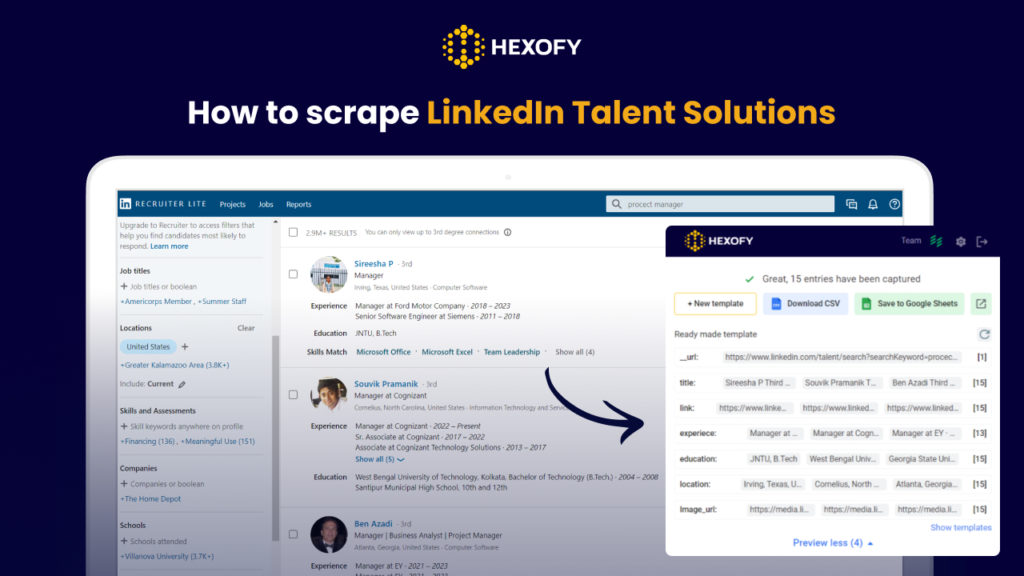 How to scrape LinkedIn Talent Solutions